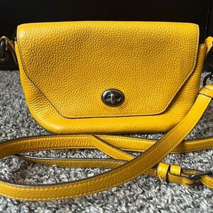 Coach crossbody pebbled leather purse